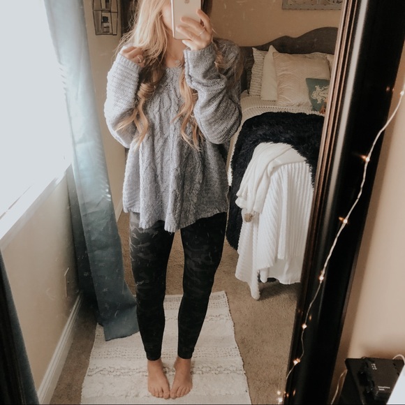 Sonoma Sweaters - Chunky Blue Cable Knit Pullover Sweater